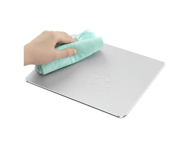 Aluminum Alloy l Mouse Pad 20x17x0.25cm Heavy Grip Non-Slip Double Side Mouse Mat Professional Office