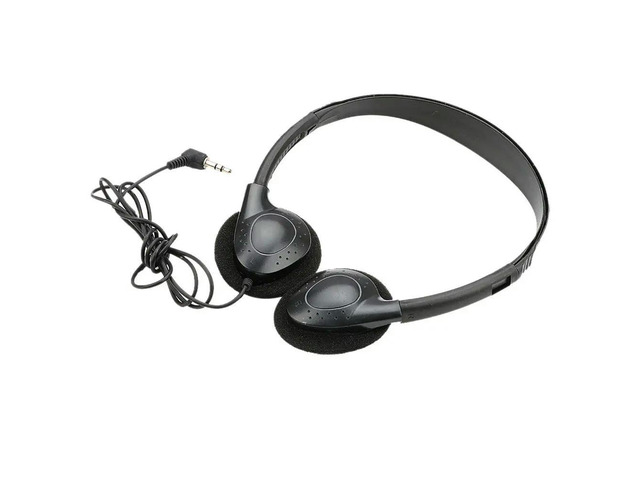 Black Wired Headphone Plastic Material High Stability Low Power Consumption Gaming Headset for Pc Guitar Home Music