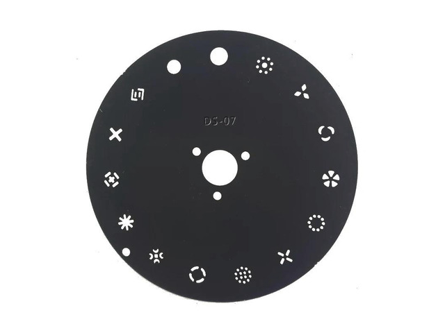 2PCS/LOT DS-07 9.39cm Out Diameter Gobo Wheels LED Spot Moving Head Light FIxied Pattern Gobo Wheel