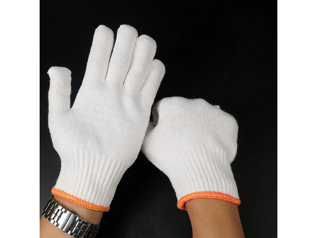 24Pairs Cotton Yarn Anti-Slip Gloves our Protection Skidproof Hand Safety Gloves Reliable Fabric No Odor Industrial