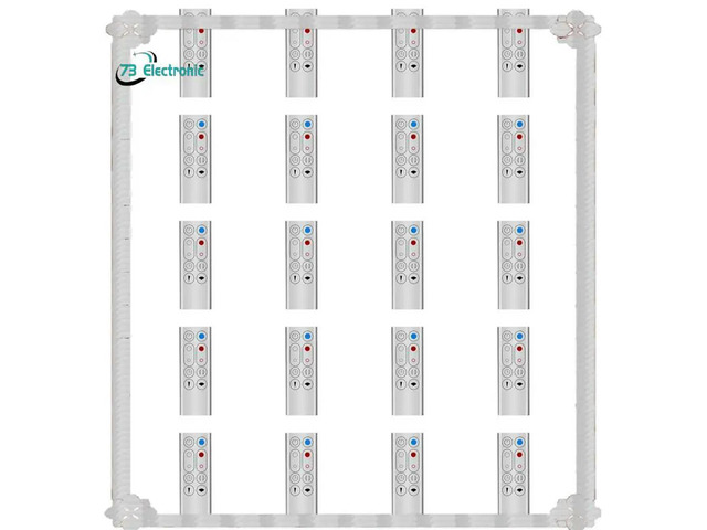 20X Replacement Remote Control for AM09 HP00 HP01 Air Purifier Leafless Fan Silver Universal Remote Control
