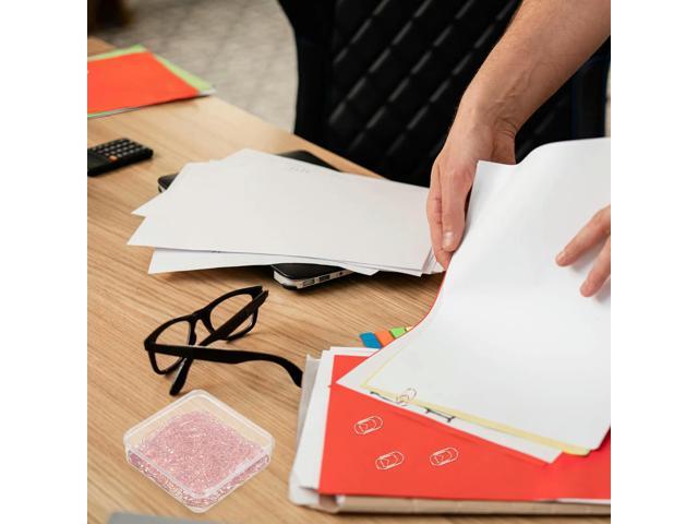 400Pcs l Heart Paper Clips Premium Smooth Rust-Resistant Decorative Office School Supplies for Documents Notes Photos