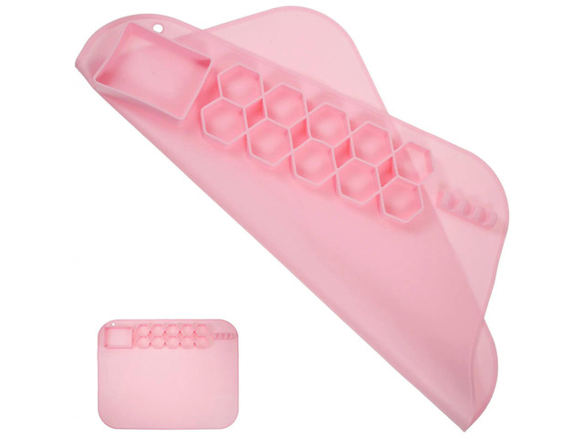 Premium Silicone Craft Mat for Painting Resin Casting Jewelry Making Nonstick Foldable DIY Art Mat with Pigment Cups Suction