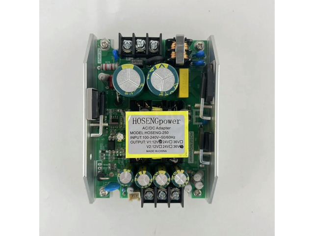 HOSENGPower 250W 36V/12V DC Power Supply Board for LED Par Lighting Waterproof AC Power Modular Switch Kit