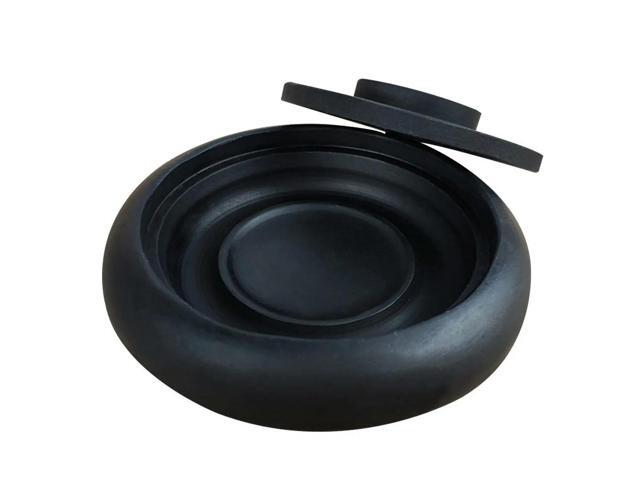 1Pcs 4 Inch Traditional with Lid Calligraphy Ink Grinding Stone Smooth Inner Surface Horse Motif Round Shape Beginner