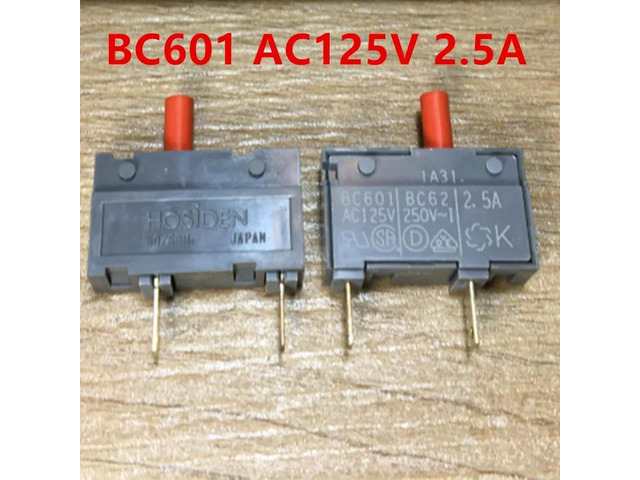 For HOSIDEN BC601 AC125V BC62 2.5A