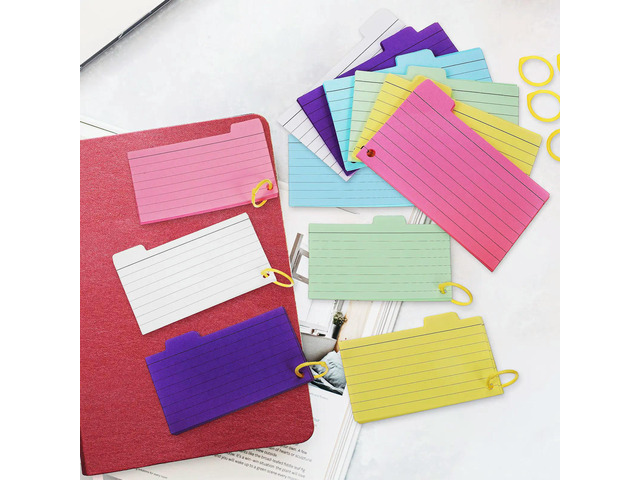 450Pcs Spiral Lined Note Pads Memo Cards Binder Rings Pocket Size Student Notepads for Study Learning Flash Cards