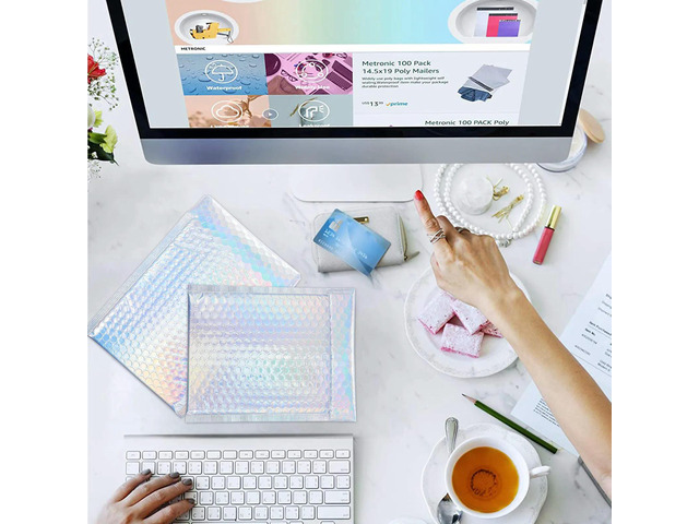 25Pcs Pouch Waterproof Shockproof Lightweight Bag for Cosmetics Costume Supplies Books Delivery Bag