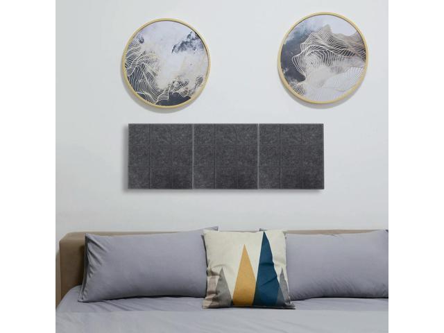 4Pcs Bright Color Felt Display Board Felt Wall Sticker Memo Bulletin Board for Home Office Learning Tool Family Photo Wall Decor