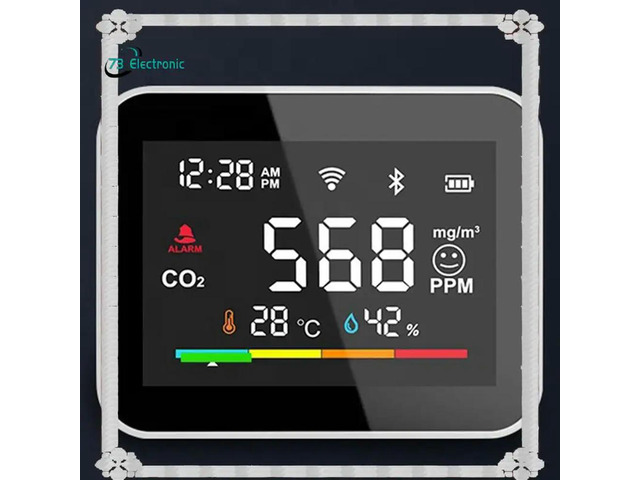 Tuya CO2 Dioxide Detector CO2 Monitor Meter Co2 Sensor Indoor Agricultural Greenhouse Air Humiture Sensor