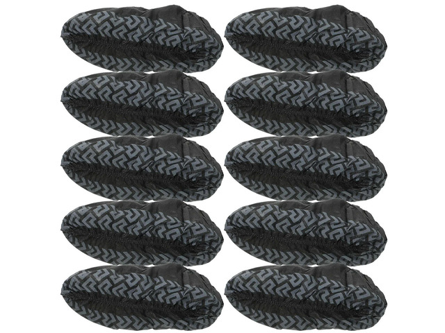 100Pcs Disposable Black Shoe Covers Thickened Non Woven Breathable Anti Slip Shoe Protector for Home Office Travel