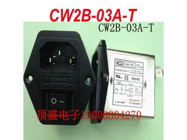For CANNY WELL CW2B-03A-T 03A IEC socket power filter Fuse Medical power Amplifier Audio Current Purifier
