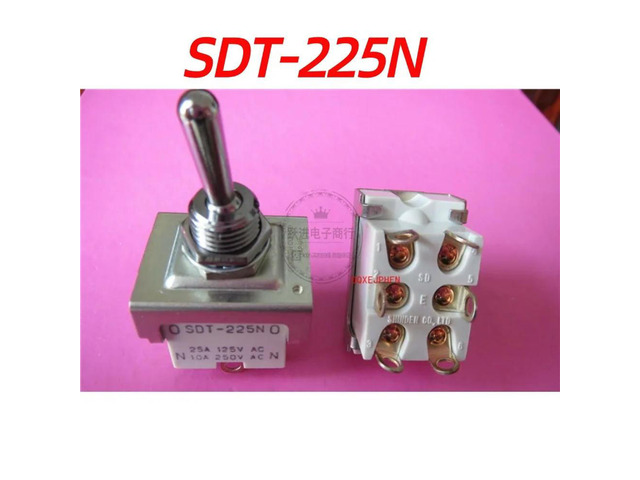 For SHINDEN SDT-225N Button Switch 6 Pin 2 Gear Shaking Head Power Switch 10A250V 0SDT-225N0
