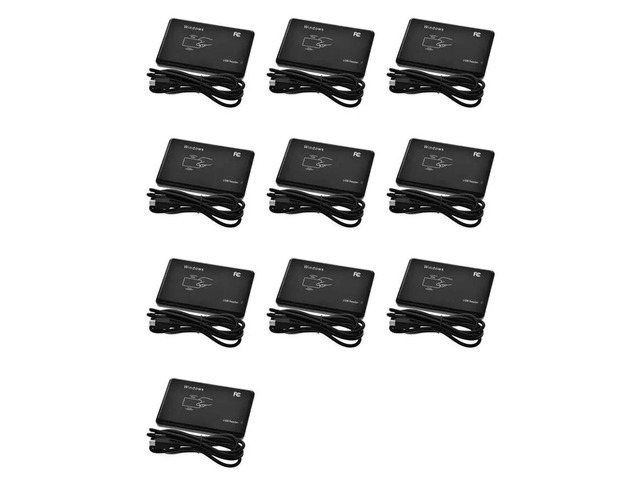 10X USB RFID Reader 125Khz EM4100 ID Contactless Sensitivity Card Reader TK4100 Support Window System RFI