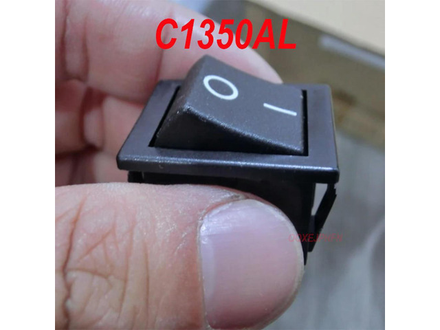 For ARCOLECTRIC C1350AL C1350ALAAF double-pole double-throw toggle switch DPST black panel 16A