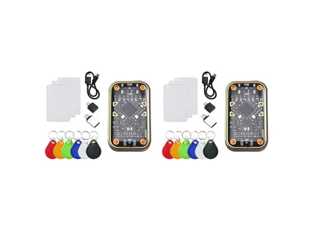2X Chameleon Ultra V2.0 RFID Ultimate Emulator NFC Duplicator+6Xcuid 12Xuid Keychain 125Khz 13.56Mhz