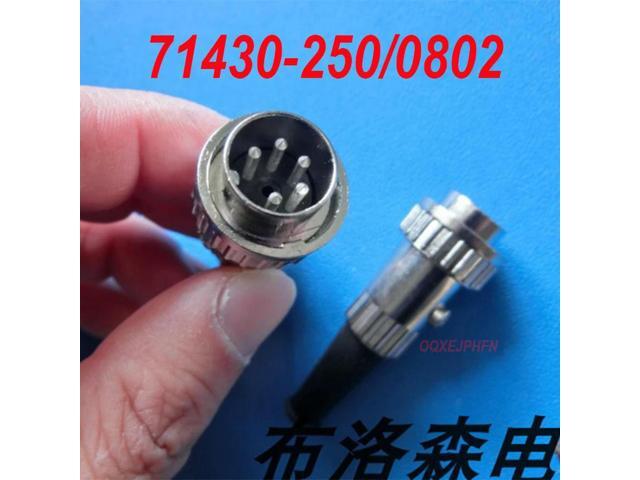 For PREH 71430-250/0802 5P circular DIN male pin plug 5-pin 240-degree pin distribution