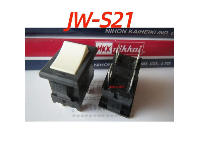 For NKK JW-S21 Ship Switch 10A250V 4 Pin 2 Gear Rocker Power Switch Gray White Cap