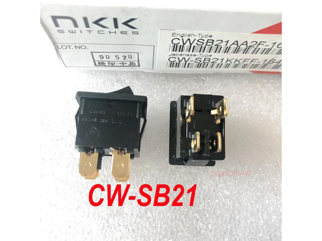 For CW-SB21 imported Japanese NKK switch 4-pin 2-position crank power switch 28V 14.3MA CW-SB