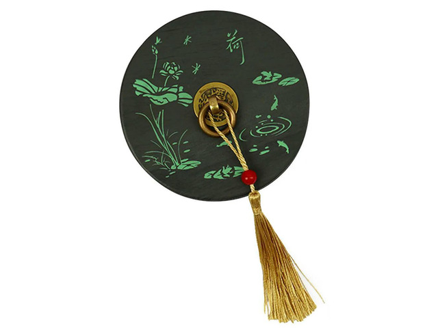 Chinese Calligraphy Inkstone Summer Grinding Stone Traditional Ink Container for Painting Drawing Writing Inkstone