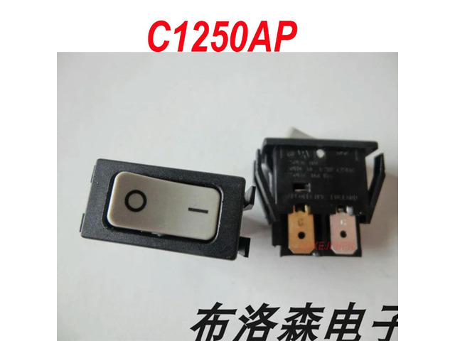 For ARCOLECTRIC C1250APAAB C1250AP grey toggle switch DPST panel installation 250V10A 1250AP