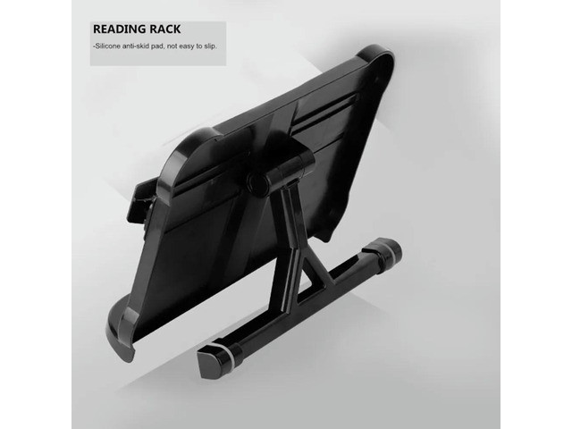 1Pcs Reading Rack Adjustable Book Stand Desk Holder Hands Free ABS Book Rest Silicone Anti Slip Clip Student Reading