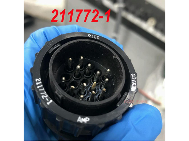 For TE AMP 19P circular connector plug 211772-1 without pins needs to be provid