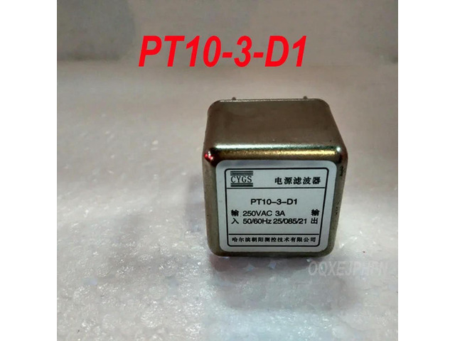 Power supply For Ac 220V single-phase single-stage power filter PT10-3-D1 3A pin 1 PCS