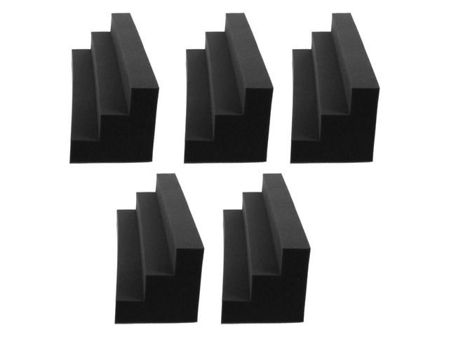 5Pcs Lightweight Corner Acoustic Foam Panels Bass Trap Sound Absorbing Foam for Studio Sound Insulation Noise Reduction