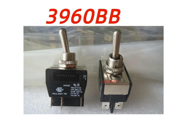 For ARCOLECTRIC 3960BB Button Switch 6 Pin 2 Gear Shaking Arm Power Switch 16A