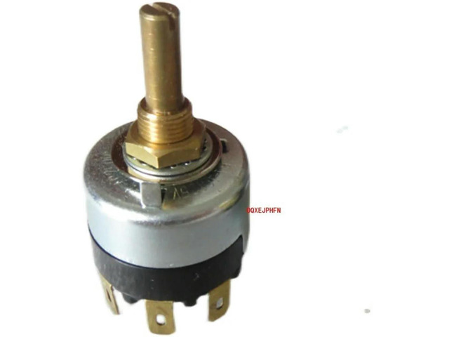 For FUJISOKU SRF-113 Rotary Power Switch 4 Pins 3 Gears Band Switch Round Handle 3A250V SRF 113-59