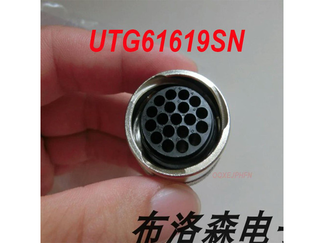For SOURIAU UTG61619SN circular connector 19P female pin plug housing