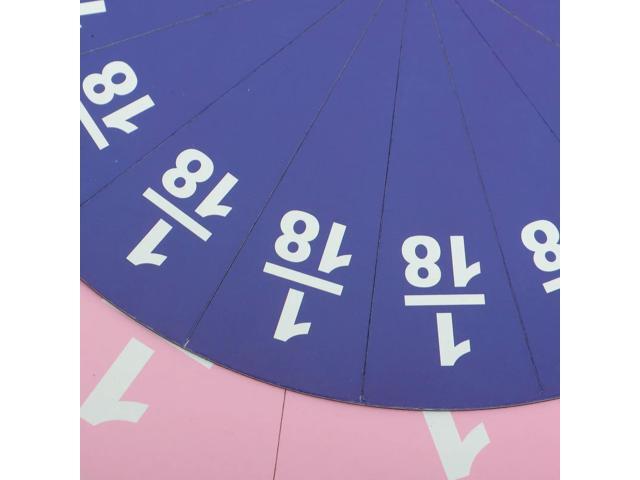 1Set Colorful Magnetic Fraction Circle Tiles Math Manipulatives Fractions Teaching Aid for Whiteboard Blackboard Refrigerator