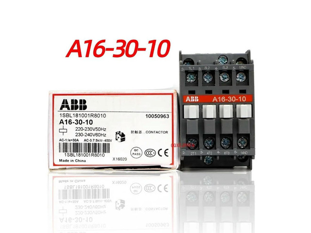 for ABB AC Contactor A16-30-10 1SBL181001R8010 30A X16020 220V-230V 230-24V 220V