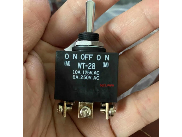 For NKK WT-28 Self-elastic Button Switch 6 Feet 3 Gears Double Reset Shaking Head Switch 6A250V
