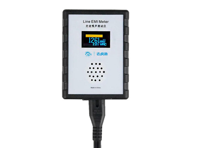 LHY ADUIO OLED Display Mains Noise Tester EMI Measuring Instrument Broadband AC Power Supply Ripple Analyzer line EMI meter
