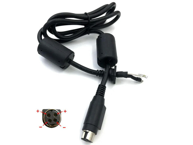 Dc Power Cable 4 Pin Jack Tip Plug Connector Cord for Qosmio X300 X305 X305-Q706 Q708 Q712 Laptop Power Adapter Charger