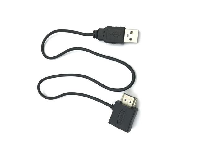 HDMI-compatible Male To Female Adapter Converter Connector HDMI-compatible With 50cm USB 2.0 Charger Power Supply Cable