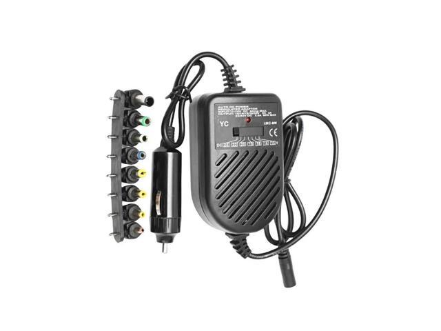 DC 80W Car Auto Universal Charger Power Supply Adapter Set with 8 Detachable Plugs - for Laptop and Notebook Charger