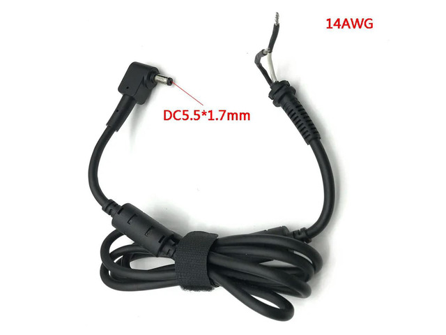 Universal 14AWG DC Power Adapter Cable Cord 5.5*1.7 mm for 135W 180W 230W Laptop AC Adapter Charger DC Cord