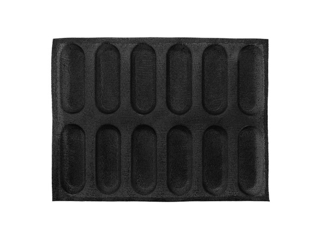 12 Holes Silicone Baguette Pan-Non-Stick Perforated French Bread Pan Forms,Hot Dog Molds, Baking Liners Mat Bread Mould