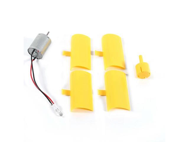 DIY Kit Small Motor Vertical Wind Turbines Blades Breeze Electricity Generator