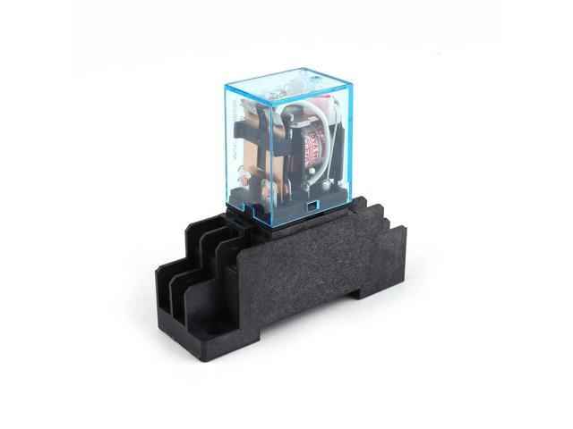 AC 220V Coil Power Relay 10A DPDT LY2NJ HH62P HHC68A-2Z With Socket Base