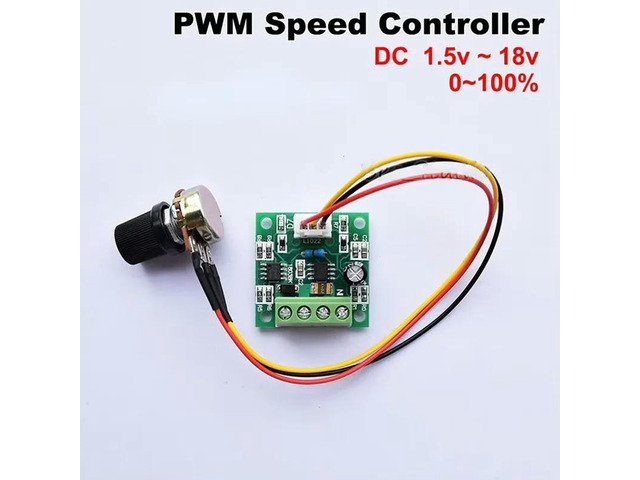 Low Voltage DC 3V 3.7V 5V 6V 9V 12V 18V 2A Mini PWM DC Brush Motor Speed Controller Adjustable Driver Forward Reverse Switch