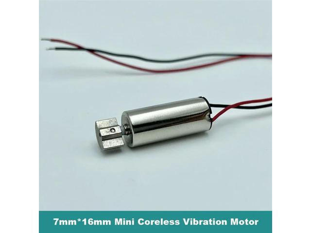 7mm*16mm Mini 7mm Tiny Coreless Vibration Motor DC 3V 3.7V Cylindrical Vibrating Motor Eccentric wheel DIY Toy Massager