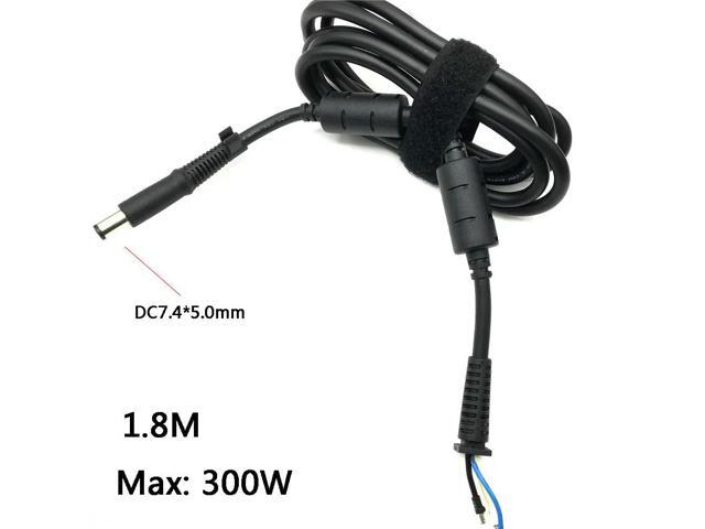230W 240W 300W Copper DC Tip Plug Connector Cord Cable for Laptop Charger Adapter black Pin 7.4 x 5.0mm 1.8M