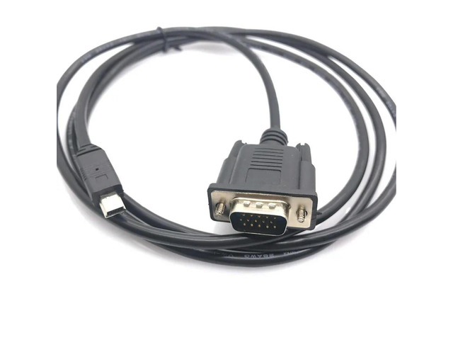 1x 1.5m/5ft For Mobile DVD EVD USB Mini 5pin Male to VGA 15pin Male Plug Male to Male Connector Cable Cord