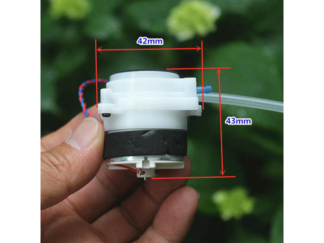 12V Mini Peristaltic Pump Self-Priming Liquid Pump Reversible Water Flow Direction 3W Dosing Pump with Silicone Tubing for Aquar