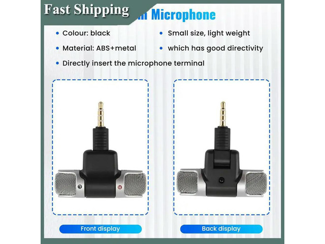 Mini 3.5Mm Jack Microphone Stereo Microphone For Phone Recording Microphone For phone