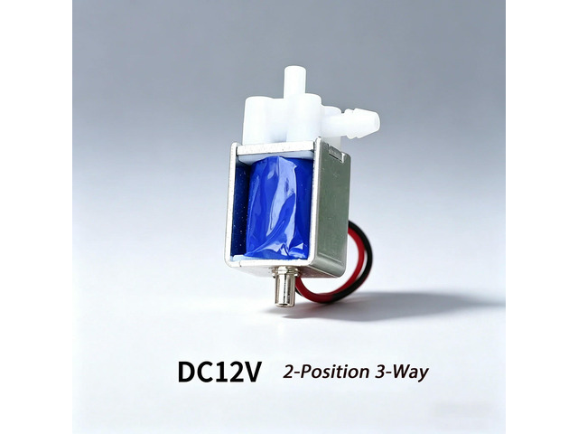 2-Position 3-Way Micro Electric Solenoid Valve DC 5V 6V N/O N/C Mini Air Gas Flow Control for DIY Blood Pressure Pump And Gas Eq